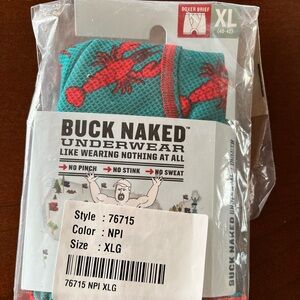 Buck naked brand boxer briefs brand new size XL with crawfish decor